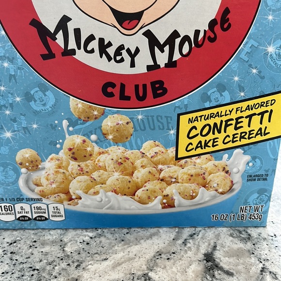 Limited Edition Post Disney 100 Years Of Wonder Mickey Mouse Club Cake Cereal - Picture 3 of 5